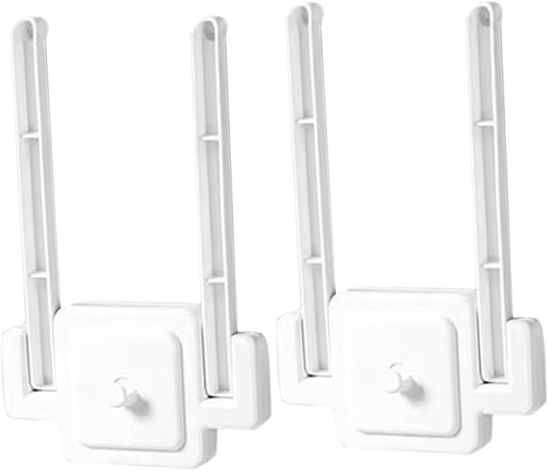 Alipis 2pcs Nail-Free Foldable Wall Mounted Headband Holder Rack Adhesive Organizer for Hair Accessories No-Drill Design for Display in Bedrooms and Bathrooms