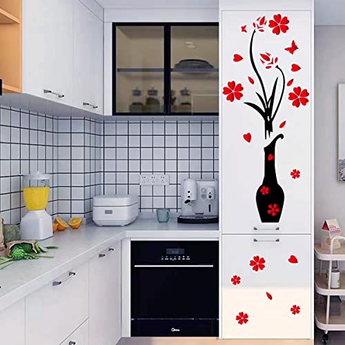 Kitchen Wall Decor Stickers Kitchen Quotes This Kitchen Is Seasoned With Love Red Heart Butterfly Wall Sticker Removable Wall Decals Vase Wall Art Sticker For Dinning Room Kitchen Restaurants Home Wall Decorations. #TOP4