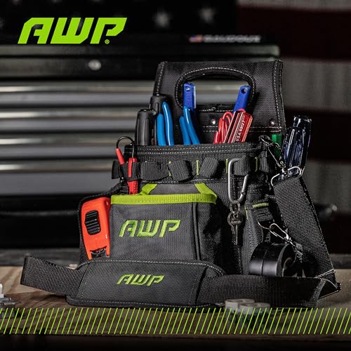 AWP Bolsa de ferramentas 3 em 1 para eletricista TrapJaw com tecnologia de mola, projetada para elet