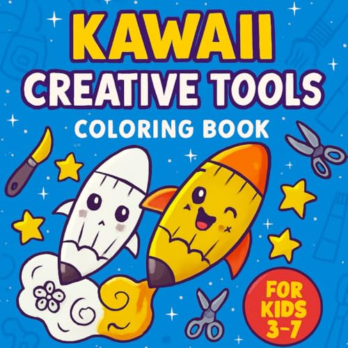 Art Tools Coloring Book for Kids Ages 3–7 – Kawaii Creative Tools – 20 Cute and Fun Pages to Color: A delightful coloring book filled with adorable ... artists to spark imagination and creativity. image 2