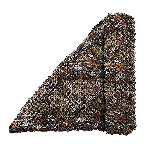 scosao Tarnnetz Camouflage Netz, Bundeswehr Netz Sichtschutz, Sonnenschutz Jagd Tarnung Net für Outdoor Garten Camping Waldlandschaft Dekoration,Woodland,1