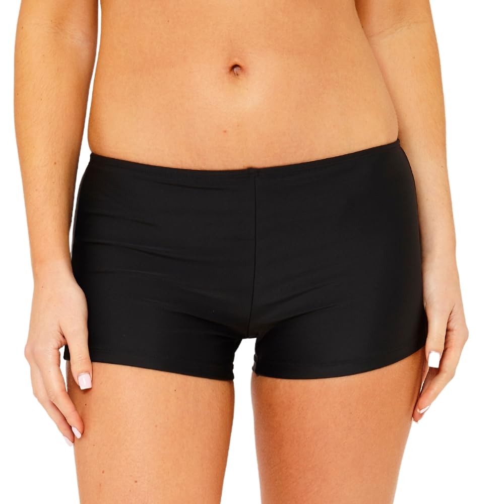 Scuba Women's Swim Shorts - Size 22 - Jet Black