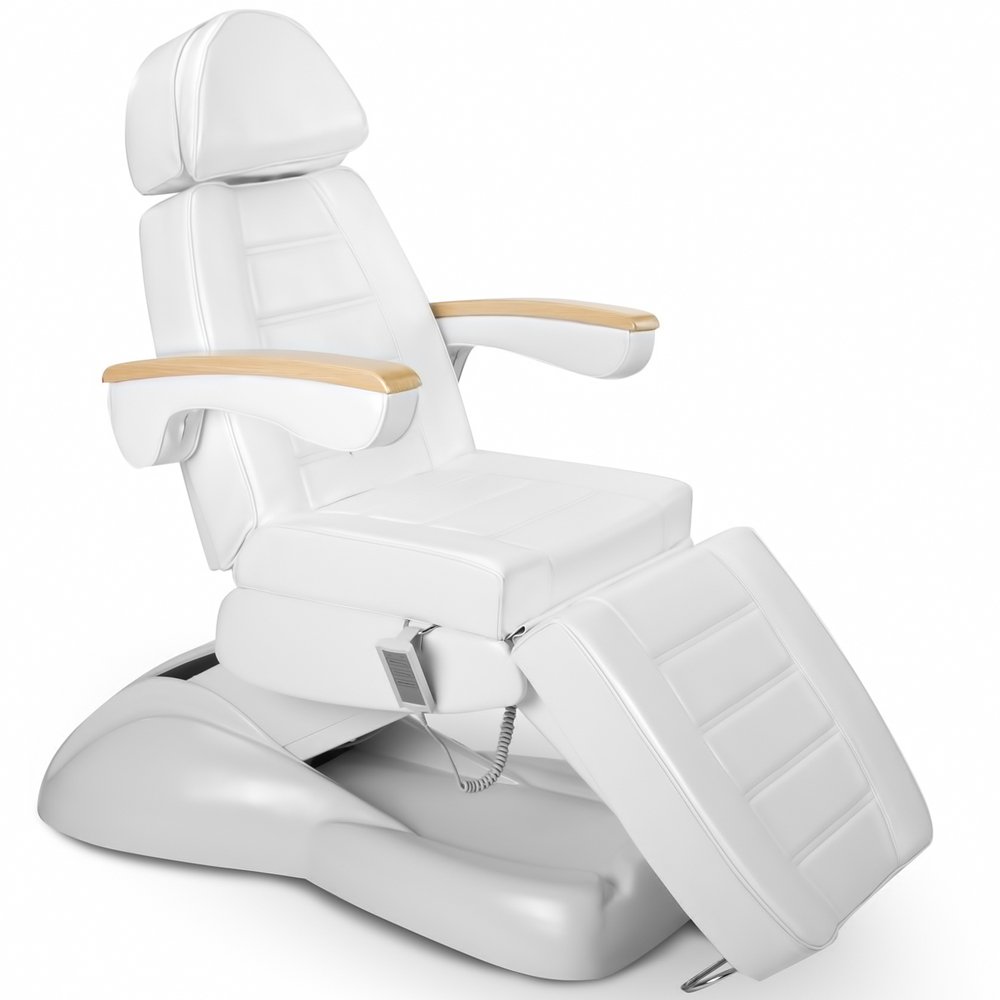 Medeo Kosmetikkabine Liege massageliege Physiotherapie Bedampfer Lupenlampe Arbeitsstuhl Beistelltisch 900273a weiß