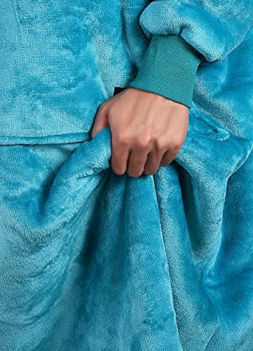 Image of Catalonia Oversized Hoodie Blanket Sweatshirt, Comfortable Sherpa Giant Pullover with Large Front Pocket for Adults Men Women Teenagers Wife Girlfriend