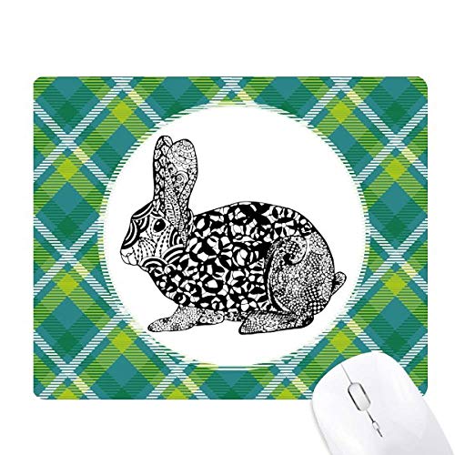Tapis de souris lapin vert pixel pour éviter les glissements de bureau