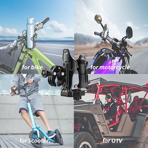 Loktenwo 01 Anti-Theft Motorcycle Cup Holder, Extra Large Adjustable Size Bike Water Bottle Holder thumb #6