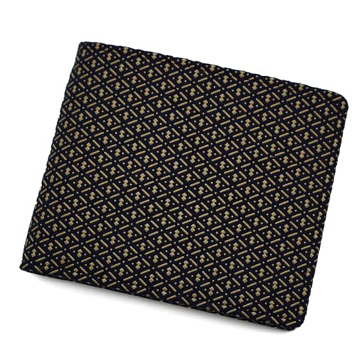 Kōshū Inden Bifold Wallet by Inden-ya — 400-Year Lacquered Deer-Leather from Yamanashi (¥14,850 / ≈$99 USD) [2026 Buyer's Guide] — [14-007] 紺地-白漆 ひょうたん finish