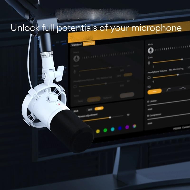 RGB Gaming Microphone Dynamic/XLR Mode Podcast Mic image 5