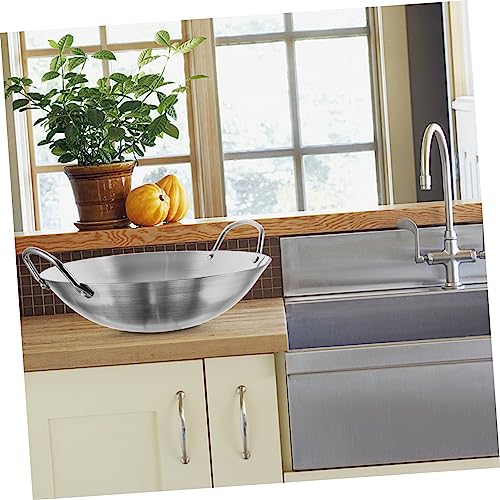 Wok de acero inoxidable VOSAREA con diseño bianaural miniatura 4