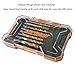 NordWolf 8-Piece HSS M2 Brad Point Wood Drill Bit Set, Titanium Nitride Coating with 1/8
