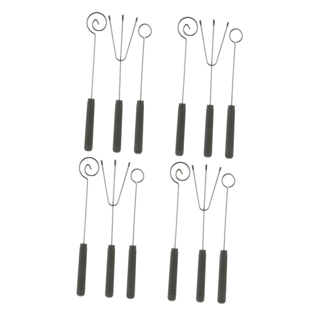 4 Sets Stainless Steel Fondue Fork Cheese Chocolate Dipping Versatile DIY Decorating Tools for Home Gatherings Parties Easy Storage Group Friendly Design