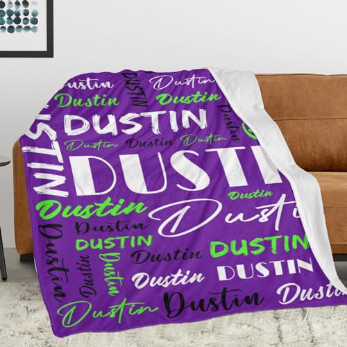 Personalized Blankets for Kids with Names Customized Blankets with Name for Adult Custom Blanket Gift for Birthday Christmas Valentines Day Gift
