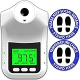 Wall Mounted Thermometer - Wall Thermometer - Wall Mounted Infrared Forehead Thermometer Adult Non...