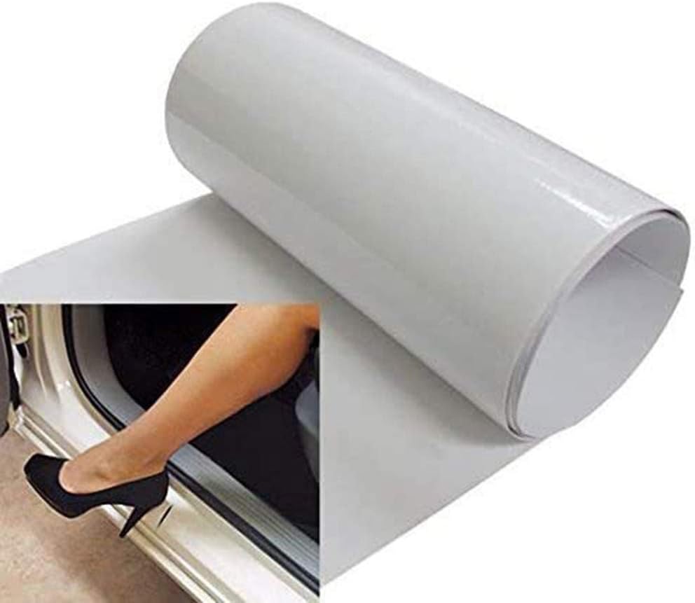 iJDMTOY 6 by 60 Inches Clear Door Sill Paint Protection Scratch Film Vinyl Sheet
