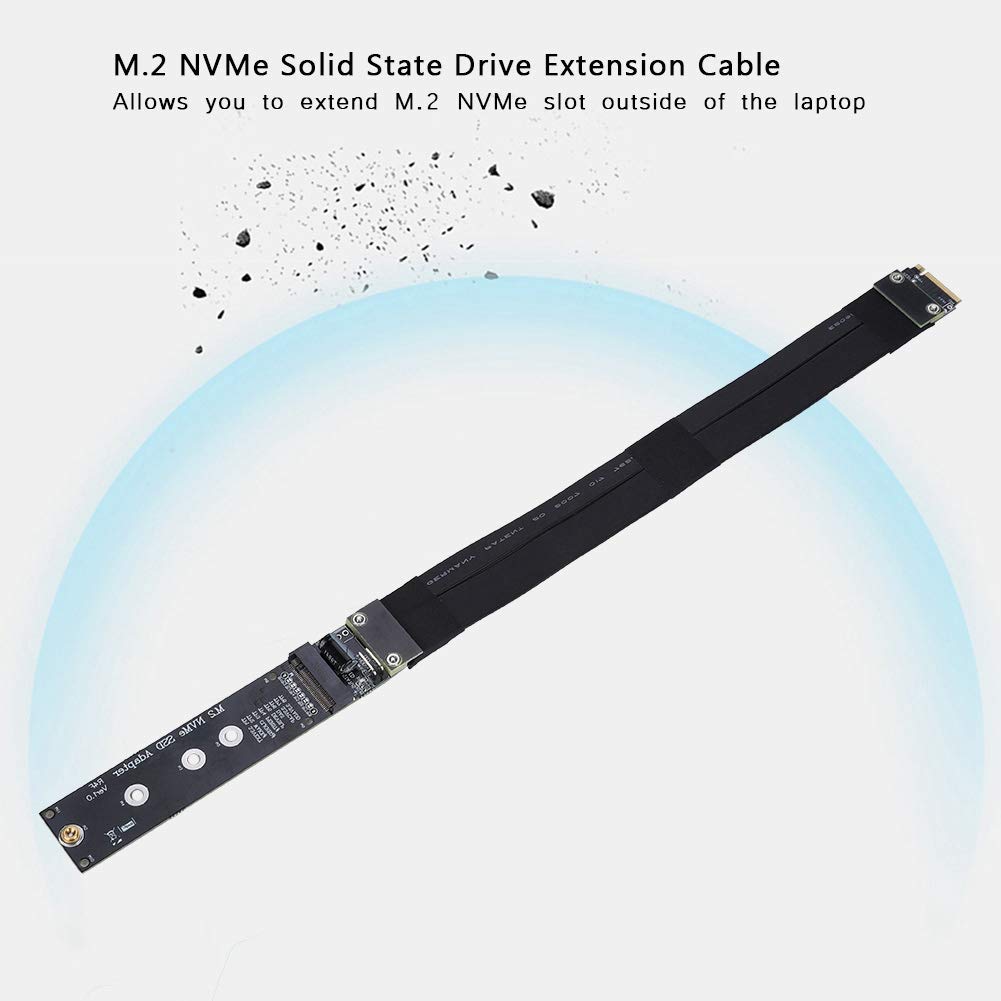 Bewinner Cavo di prolunga SSD, Cavo di prolunga unità SSM NVMe M.2, Adattatore Disco Rigido PCIe3,0 x4 32 Gbps, Cavo di prolunga Adattatore SSD per PCI-E 3.0 x4