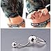CrazyPiercing Door Knocker Stainless Steel Reverse Bar Belly Button Ring Piercing Navel Ring 14G 1/2