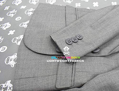 Black N Bianco Boys' First Class Slim Fit Suits Lightweight Style. Presented By Baby Muffin (14, Rustic Gray) #TOP4