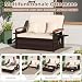 COSTWAY Lounge Möbel Outdoor, Gartensofa mit Liegefunktion