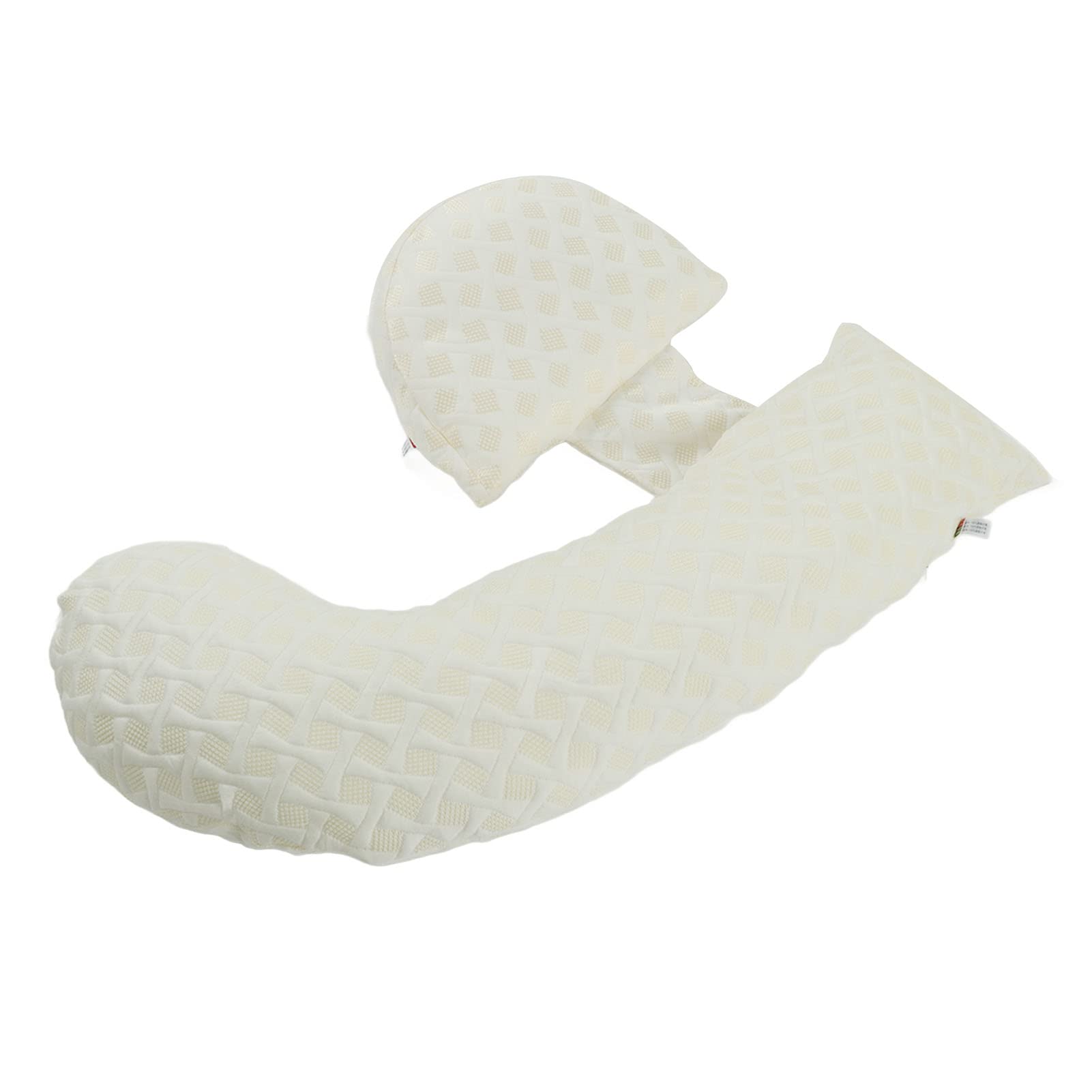 Almohada de Apoyo para Embarazo Ajustable en Forma de U con Gancho Desmontable, Almohada para Dormir de Lado, Corporal de Maternidad para Dormir, Alivio Ergonómico del Dolor de Espalda y