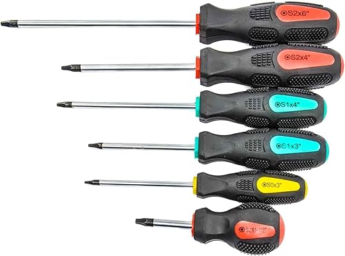 Miniatura 5 de JEGS - Juego de destornilladores de cabeza cuadrada magnéticos (69 piezas, puntas ranuradas Torx Phillips, 80755)