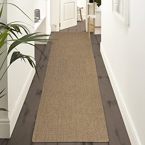 Earthall Upgraded Boho Runner Rug 2'X8', Natural Hallway Runner,100% Woven Cotton Washable Natural Indoor Outdoor Rug Runner 2X8 For Entryway/Kitchen/Laundry Room/Doorway/Bedroom #TOP6