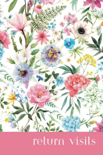 JW Return Visit Book for Field Service Ministry, Pocket Size, Summer Garden Cover