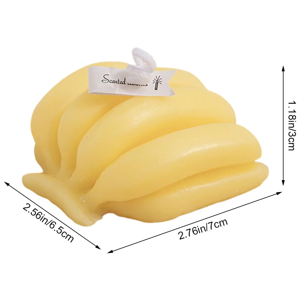 Świeca zapachowa w kształcie banana, dekoracyjna świeca owocowa z wosku sojowego na stół, świece do aromaterapii do łagodzenia stresu, medytacji, jogi, relaksu
