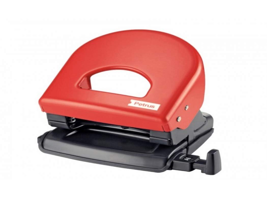 Taladrador petrus 62 color rojo capacidad 20 hojas