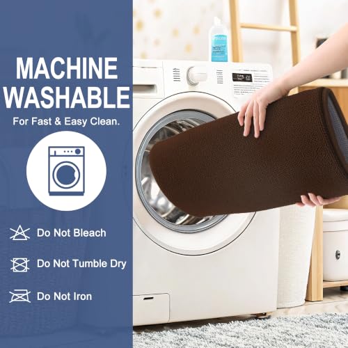 OLANLY Thick Memory Foam Bathroom Rugs 36x24, Absorbent Bath Mat, Brown by OLANLY - Used condition - Image 6