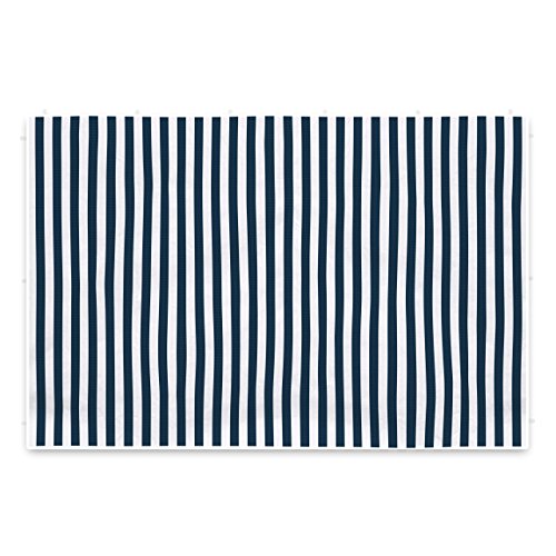 Nexos GM36051 2 Seitenteile Seitenwände Seitenplanen ohne Fenster für PE-Pavillon Partyzelt 3 m marineblau weiß