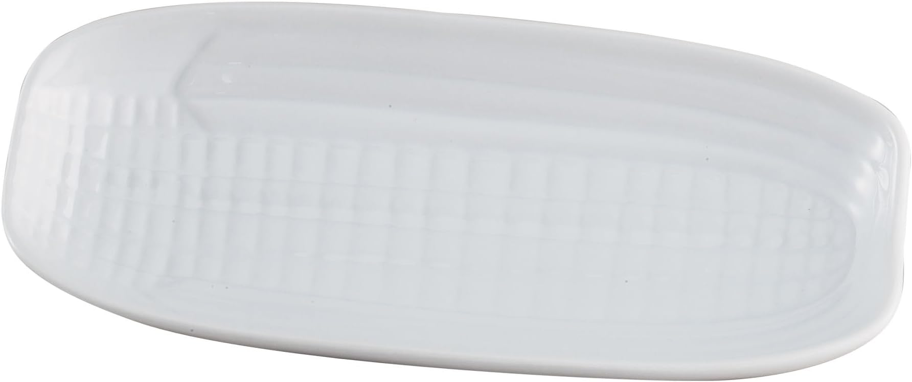 Corn Serving Dish, Fine Porcelain, For Corn On The Cob, Hot Dogs, Vegetables, And Holiday Entertaining