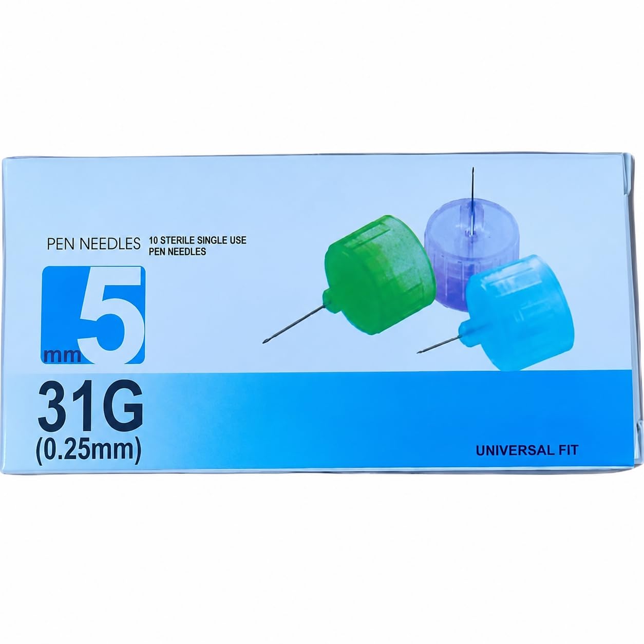 31 Gauge Pen Needles for Insulin Injection, 40 Count (Pack of 4), 5mm Length, 5mm Width, Stainless Steel, Sterile, 40 Units-image-5