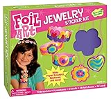 Peaceable Kingdom Sticker Crafts Make My Own Foil Art Sticker Jewelry Kit for Kids