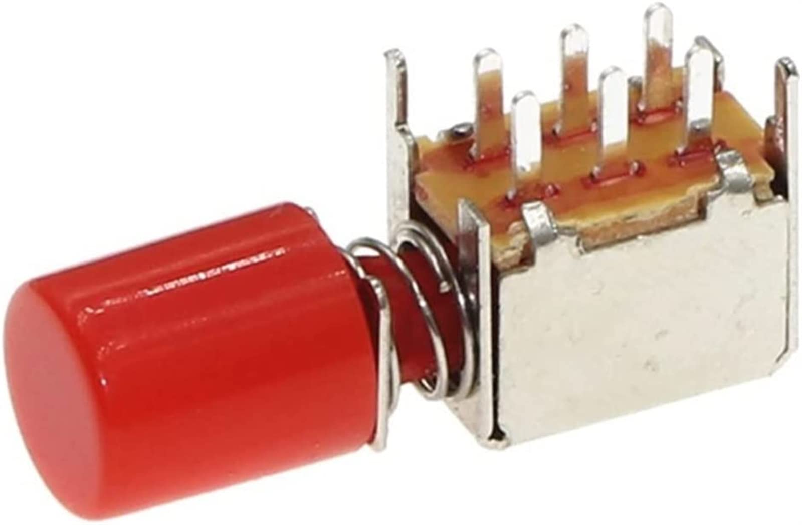 Commutateurs micro interrupteur PS-22F03 à 6 broches et bouton poussoir rouge pour électronique