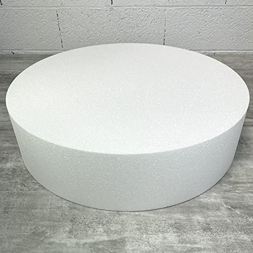 Lealoo Grand Disque épaisseur 15 cm, diamètre 60 cm, polystyrène Pro Haute densité, 28 kg/ m3