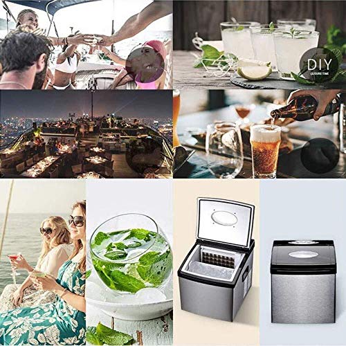 Máquina portátil para hielo en cubos para encimera miniatura 4