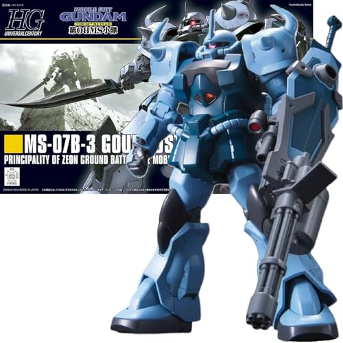【HG】HGUC MS-07B3 グフカスタム (第08MS小隊) 1/144スケール 色分け済みプラモデルのサムネイル