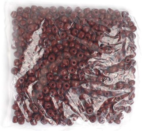 Czech Glass Seed Beads 33/0 (8mm Diameter) Opaque Light Brown DIY Jewelry Making Beads - 250g Bulk Bag by Preciosa (Jablonex)
