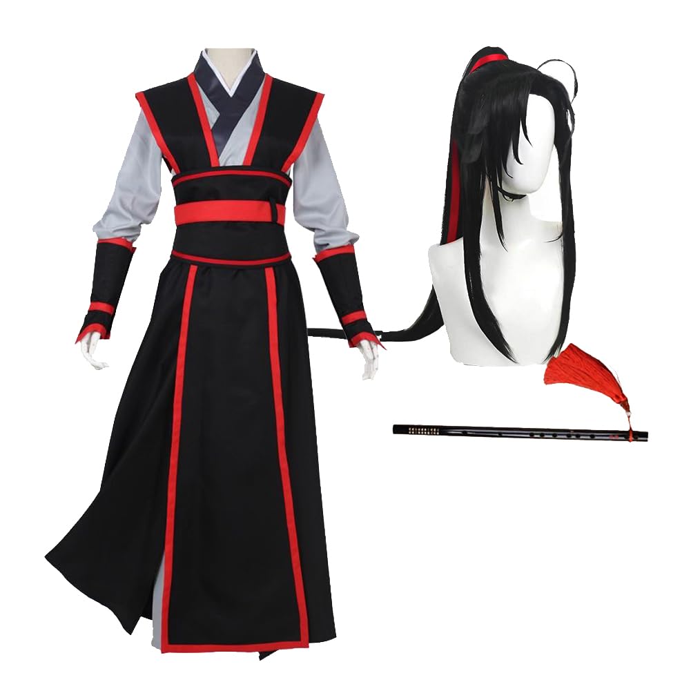 Zhongkaihua Wei Wuxian Cosplay Costume Wei Ying Chinese Ancient Hanfu Anime Role Play Uniform Outfit Halloween Fancy Dress up Party Carnival
