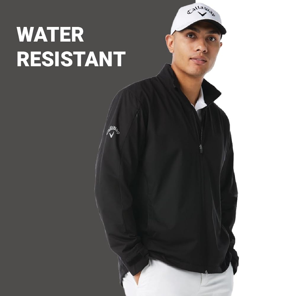 Callaway Men's Long Sleeve Full-Zip Wind Jacket, Wind And