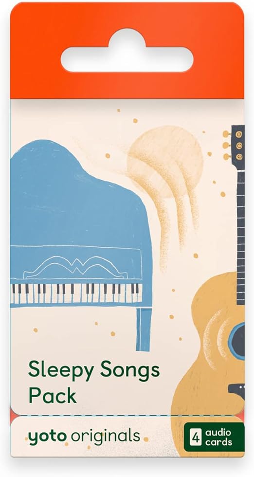 YOTO Sleepy Songs Pack – 4 Kids Musical Cards for Use with Player & Mini All-in-1 Audio Device, Educational & Screen-Free Listening with Relaxing Music for Naptime Bedtime & Winding Down