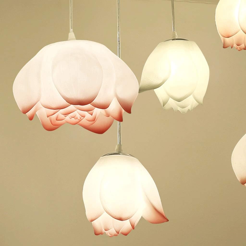 Creative Chinese Style Lotus Chandelier Living Room Art Chinese Style Lotus Lamps for Living Room Dining Room Bedroom