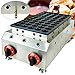 50 Holes Mini Muffin Machine, Commercial Stainless Steel Nonstick LPG Gas Dutch Pancakes Maker Baker Machine 3-5 Min Rapid Heating for Home, Commercial Use