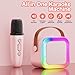 Mini Karaoke Machine for Kids Adults,Portable Bluetooth Speaker, 2 Wireless Microphones with Fun Voice Changing Function-Toys for 5 6 7 8 9 10 Year Old Girl Boys Birthday Gifts Ideas