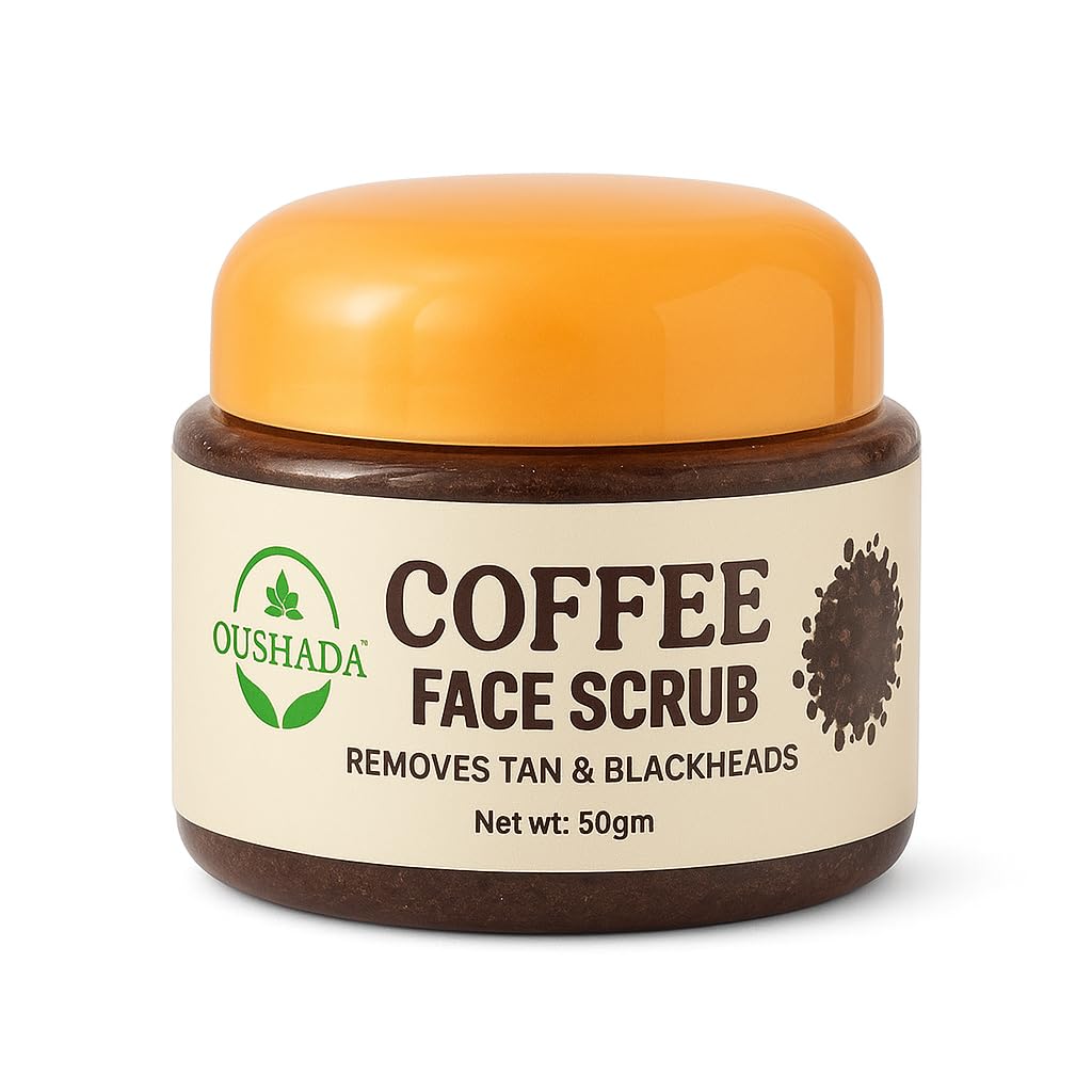 Oushada | Coffee Scrub – 100% Natural Ayurvedic Exfoliator for Glowing Skin | Gentle, Handmade Formula by Dr. Swathi G.S. | With Coffee | For All Skin Types | 50g-image-13