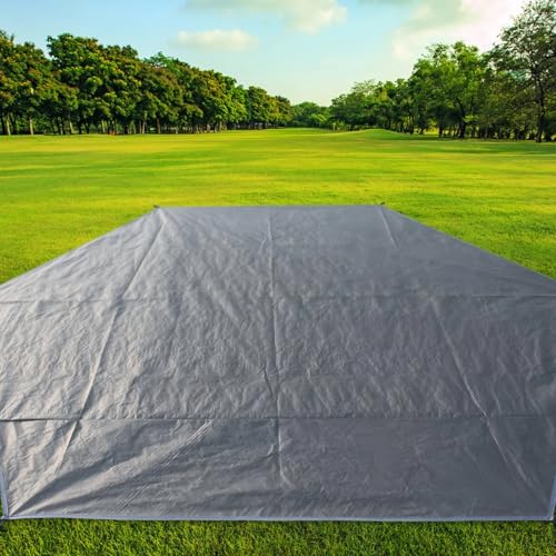 Large Pe Waterproof Ground Mat, 129.9 X 129.9 Octagonal Camping Tarp with Tie Strings for Easy Setup