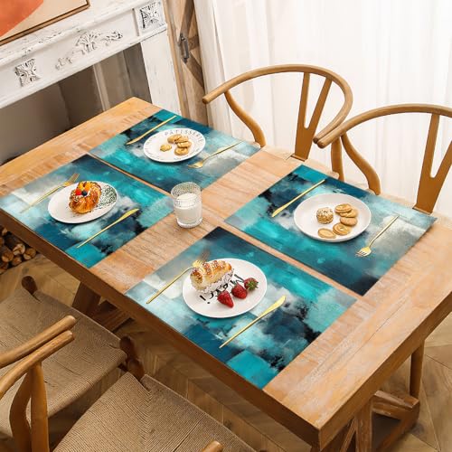 Set de table rectangulaire lavable en machine pour protéger votre table avec style - 4