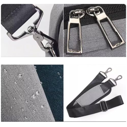 Men Lightweight Casual Bag Crossbody, Oxford Fabric, Waterproof, Messenger Bag, Multi-pocket Purse for Travel Work Business3