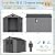 Bezseller 8x10 Resin Storage Shed with Floor Double Doors, Waterproof Outdoor Plastic Shed for Backyard, Garden Tools & Patio Furniture – Easy Assembly, Maintenance-Free Resin Shed, Grey