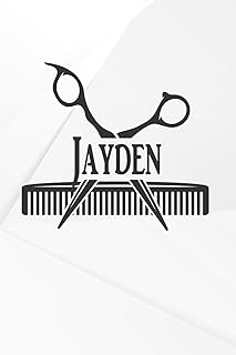 Jayden: Hairdresser Barber Action Daily Planner Weekly and Monthly: A Year - 365 Daily - 52 Week Journal Planner Calendar Sche